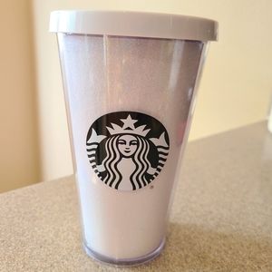 Starbucks white glitter tumbler